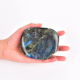 JIC Gem Labradorite – pierre-paume polie, idéale pour méditation et centrage