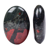 JIC Gem – pierre-paume Afrique Bloodstone 2 pièces pour relaxation et apaisement