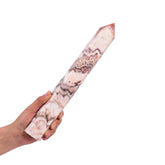 JIC Gem tige quartz jade coloré, idéale pour méditation et équilibre émotionnel.