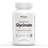 Jigsaw Health MagPure Glycinate — bouteille montrant des gélules pratiques au quotidien.