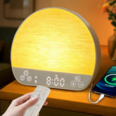 Réveil JONRRYIN Sunrise avec lumière progressive pour réveil en douceur.