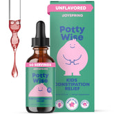 JoySpring Potty Wise – bouteille de gouttes, dosage doux recommandé pour les enfants.