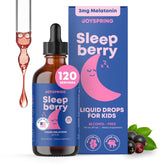 JoySpring SleepBerry bouteille de gouttes prête pour le rituel du coucher.