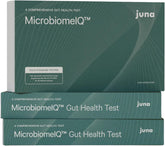 Kit Juna MicrobiomeIQ complet prêt à être utilisé à domicile.