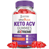 Gommes Justified Laboratoires Ultra Quick Keto ACV en bouteille, dégustation facile et pratique.