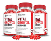 Justified Laboratories Vital Grow XL Gummies pack-shot montrant l'emballage pratique pour une routine quotidienne