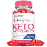 Justified Laboratories Liberty Bites : bouteille de gummies, usage quotidien céto.