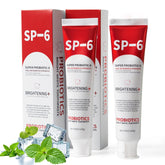JYEOUX SP-6 dentifrice probiotiques en emballage, routine naturelle prête à découvrir