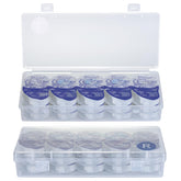 JynJyn étui lentilles 2-pack ouvert, stockage pratique pour lentilles quotidiennes