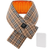 Écharpe chauffante KADORVA tartan-classic, chaleur douce pour le cou au quotidien.