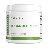 Kaged Organic Greens verre Berry, énergie matinale fraîche et naturelle sans sucre