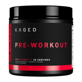Kaged Original Pré-entraînement saveur fruits rouges acidulés — bouteille prête à mélanger pour énergie durable.