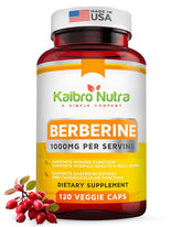 Kaibro Nutra Berberine: bouteille ouverte prête à l usage quotidien pour le soutien potentiel