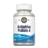 KAL Acidophilus ProBiotic-4, gélules, soutien potentiel de la flore intestinale au quotidien.