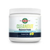 Kal Cleanout Magnesium Psyllium – poudre citron-lime pour régulation digestive potentielle.