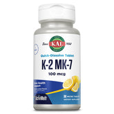 KAL K-2 tablettes sublimales au citron, dissolution rapide sur la langue