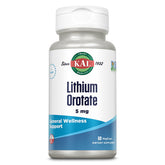 KAL Lithium Orotate: bouteille de capsules végétales prête à un usage quotidien