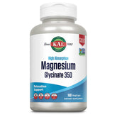 KAL magnésium glycinate capsules – bouteille et étiquetage visible, soutien osseux et musculaire.