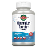 Kal Magnésium Taurate bouteille et emballage, favorise une absorption efficace et pratique.