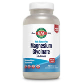 KAL Magnésium Glycinate – bouteille montrant la posologie et détente potentielle.
