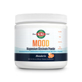 KAL Mood Magnésium en poudre mandarine emballage : soutien potentiel à la relaxation après une journée chargée.