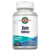 KAL Bone Defense présente une composition calcium et magnésium soutenant la densité osseuse.