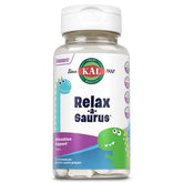 Kal Relax-a-Saurus: boîte de gommes pour enfants, présentation pratique pour l'apaisement quotidien.