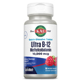 Kal Ultra B12 tablettes micro-dissolvantes rapides fondent en bouche avec goût framboise