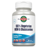 KAL MSM et glucosamine végétariens, bouteille pratique pour soutenir la mobilité.