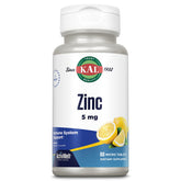 KAL Zinc 5 mg micro-tablettes dissolution rapide sur la langue, prise facile.