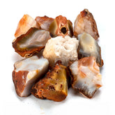 KALIFANO Carnelian brut, ensemble de 10 pierres, favorise l’ancrage et la créativité.