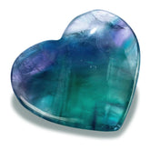 Kalifano coeur fluorite sculpture: pièce centrale élégante apportant calme et équilibre visuel