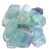 Kalifano fluorite arc-en-ciel brut 10 pièces pour méditation et Reiki.