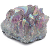 Kalifano géode améthyste aura angélique, idéale pour méditation et calme.