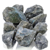 Ensemble de 10 pierres Labradorite brutes Kalifano pour polissage et lapidaire