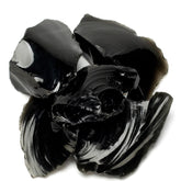 KALIFANO Obsidienne brute – ensemble de 5 pierres, énergie naturelle.