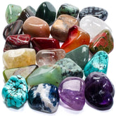 Kalifano pierres polies mix 1000 carats, parfaites pour décor et créations artisanales.