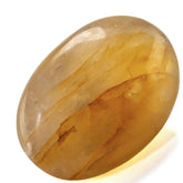 KALIFANO Quartz guérisseur doré — pierre de main apaisante.