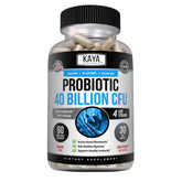 Kaya Naturals Probiotiques 40 Milliards – bouteille: soutien digestif potentiel au quotidien.