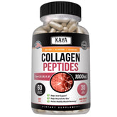 Kaya Naturals capsules de collagène sur bouteille, soutien potentiel à la mobilité.