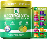 Keppi Électrolytes en bouteille citron-lime, hydratation légère sans sucre.