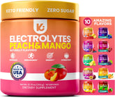 Keppi Électrolytes en poudre dans une bouteille, hydratation légère sans sucre.