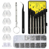 Kingsdun kit réparation lunettes ensemble complet pour dépanner rapidement les lunettes