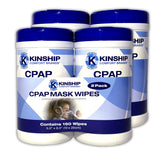 Kinship Comfort Brands lingettes pour masque CPAP, nettoyage rapide et sans parfum.