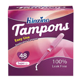 Tampon KINZINO coton boîte emballage — commodité et discrétion.