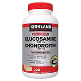 KIRKLAND glucosamine et chondroïtine en bouteille de 220 comprimés, soutien potentiel des articulations