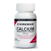Kirkman Calcium Bisglycinate Chelate 200 mg – capsules: soutien potentiel des os et des nerfs.