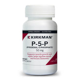 Kirkman P-5-P 50 mg dans une bouteille pratique pour la routine.