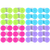 Boîte KISEER pour lentilles avec 24 étuis colorés, pratique et sûr.