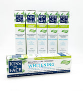 Kiss My Face dentifrice blanchissant menthe fraîche, haleine durable.
